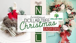 DOLLAR TREE Christmas Decor Hacks  Dollar Christmas DIY [upl. by Lepper861]