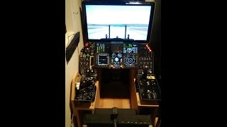 My F16 Home Cockpit Ramp Start Demo amp Construction Photos [upl. by Aztiraj]