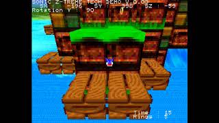 Sega Saturn homebrew Sonic ZTreme 20170914 [upl. by Coney]