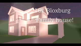 16K TWO STORY FAMLY HOUSE BLOXBURG  SPEEDBUILD [upl. by Sousa]