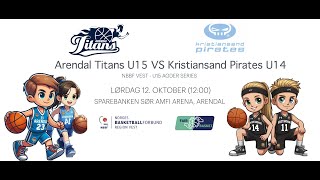 NBBF Vest U15 Agder  Arendal Titans U15  Kristiansand Pirates U14 [upl. by Salohci]