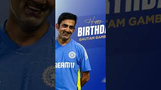 Happy birthday Gautam Gambhir indiancricketer headcoach teamindia birthdaycelebration [upl. by Renee]