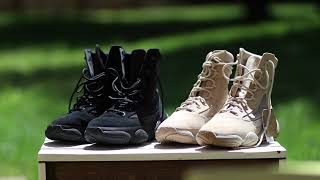 Yeezy 500 High Tactical Boot Sand US Size 12 May 2024 Release  Unboxing Sizing and Comfort [upl. by Aram]