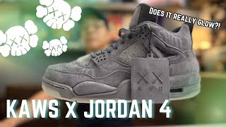 UNBOXING KAWS X AIR JORDAN 4 [upl. by Namad]