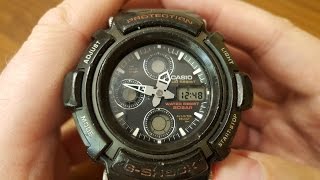 Casio GShock AW5701ER MUDMAN  recenzja przegląd funkcji ustawienia i porównanie PL [upl. by Dugaid]