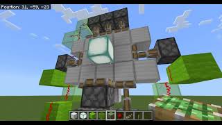 minecraft 3x3 piston door bedrock edition [upl. by Elisha]