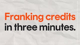 Franking Credits everything you need to know [upl. by Dougie158]