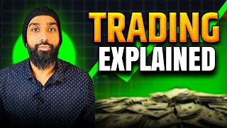 Trading Explained In Hindi  Stock Market [upl. by Adlig]