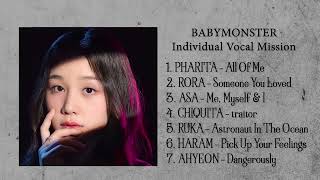 BABYMONSTER  Last Evaluation Individual Vocal Mission [upl. by Ycrem]