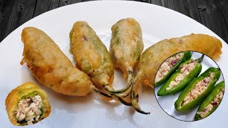 Piment Farci au Poulet  Mauritian Stuffed Peppers [upl. by Arbmik]