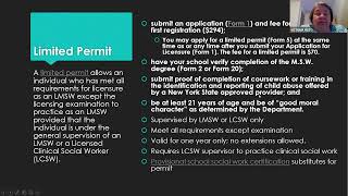 Licensure and Scope of Practice For Social Workers NASWNYS Student Series Program [upl. by Jerad]