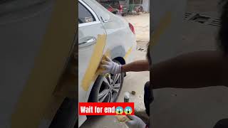 Car scratches repair techniquesrepairingwashingcar [upl. by Wieche]