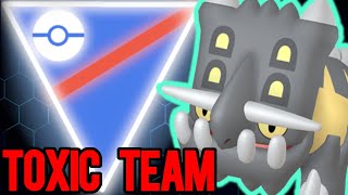 Cleaning up GBL with the most TOXIC Team in Open Great League  Pokémon GO Battle League [upl. by Jerusalem]