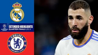 Real Madrid vs Chelsea Extended Highlights  UCL QuarterFinals  Leg 2  CBS Sports Golazo [upl. by Kelila]