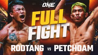 Rodtang vs Petchdam  ONE Championship Muay Thai  Full Fight [upl. by Dde440]