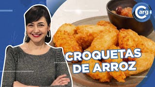 CÓMO HAGO CROQUETAS DE ARROZ [upl. by Mccormac]