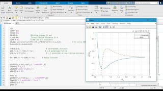 Lab 1 Obtaining values and plotting LennardJones function using MATLAB matlab matlabtutorials [upl. by Aremmat]