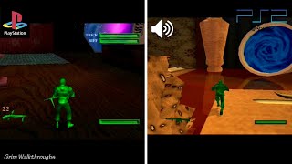 Army Men Sarges Heroes 2 Comparison PS1 vs PS2 [upl. by Dearman]