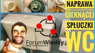 Naprawa cieknącej spłuczki WC 🚽 Jak samemu naprawić 🆘️ Spłuczka starego typu Usterka naprawa [upl. by Atinuj]