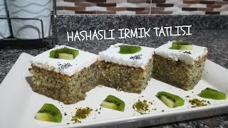 MÜKEMMEL BİR ŞERBETLİ TATLI TARİFİ HAŞHAŞLI İRMİK TATLISI NASIL YAPILIR  LEYLA ŞAHİN [upl. by Rimola460]