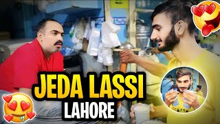 Jeda Lassi Wala  Old Lahore Street Food  Butter Milk Lasi  Androon Lahore  1977 sy start ha 😮🫣🫡😯 [upl. by Ashling]