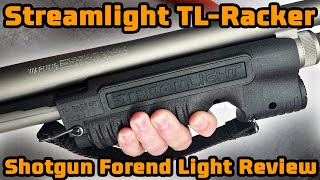 Streamlight TLRacker Integrated Shotgun Forend LED Light Review and Lux Test [upl. by Dobrinsky]