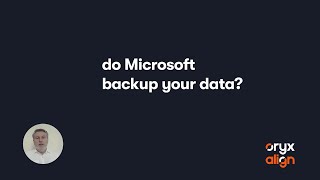 Do Microsoft backup your data [upl. by Nosiddam]