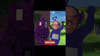 Original vs Animation  Tinky Winky Sendirian minecraft comedy [upl. by Valerle]