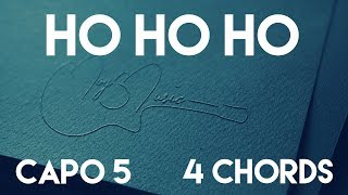 How To Play Ho Ho Ho by Sia  Capo 5 4 Chords Guitar Lesson [upl. by Ayak74]