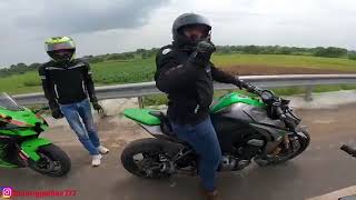 ninja z900 vs z1000 raceđź’Ąđź’Ą [upl. by Nailil784]