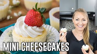 How to Make Mini Cheesecakes [upl. by Aicatsal]