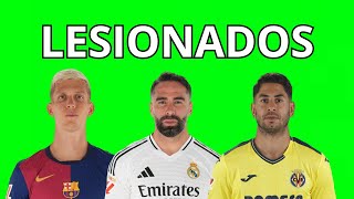 Jugadores LESIONADOS para la Jornada 10 de LaLiga  ¡Actualización para Fantasy Biwenger y Comunio [upl. by Tolmach]