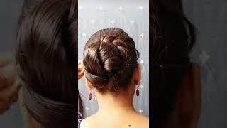 Try this easy bun hair style girl for long hair viralvideo bunhairstyle bun hair [upl. by Sicnarf]