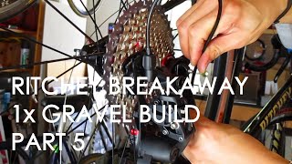 RITCHEY BREAKAWAY 1x Gravel Bike Build Part 5  Installing BrakeGear Cables and Housing [upl. by Llerref776]