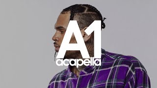 Chris Brown  Wheels Fall Off Acapella  Vocals Only 90bpm [upl. by Hands]