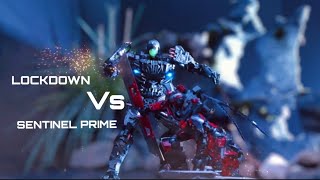 Transformers Stop Motion  Lockdown Vs Sentinel Prime [upl. by Claman]