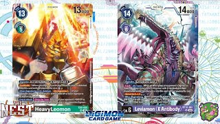 DIGIMON TCG Local match 🇲🇽 HeavyLeomon Green vs Leviamon X Purple  THE NEST [upl. by Malchus]