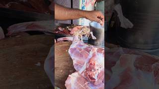 FULL RAAN PIECE CUTTING meatcuttingstyle karimnagar youtubeshorts [upl. by Garrard]