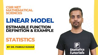 Linear ModelEstimable Function Definition amp Example CSIRNET Statistics Dr Pankaj Kumar [upl. by Ebag]