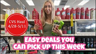 CVS HAUL 428511 EASY DEALS YOU CAN PICK UP THIS WEEK [upl. by Ahsennek]