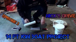 How to Carpet Your Jon Boat Pt 1 of 2 14 ft Jon Boat Project Ep 3 Part 1 [upl. by Llevel]