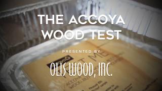 OLIS WOOD Accoya Wood Test Demonstration [upl. by Nyroc593]