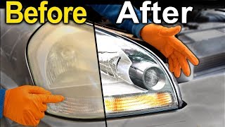 How To Restore Headlights PERMANENTLY  Better Than a BRAND NEW Headlight [upl. by Ettevy688]