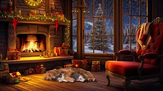 Best Christmas Songs for Relax Sleep Study💖Heavenly Christmas Music amp Warm Fireplace Sounds [upl. by Sanborne]