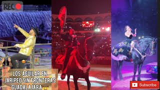 Ángela Pepe y Leonardo Aguilar en Jaripeo sin Fronteras Guadalajara 🤠 angelaaguilar pepeaguilar [upl. by Anaer]