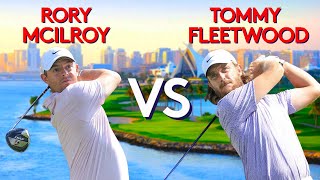 Every Shot Of Rory McIlroy vs Tommy Fleetwood  2024 Dubai Invitational [upl. by Aicatsan]