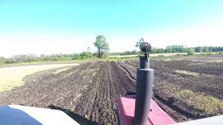 Massey Ferguson 2745  Cab View Roof  Working Ground with International 18Ft Disc Pt 1 [upl. by Adrienne839]