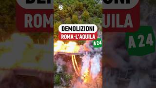 Le demolizioni della Roma  LAquila  VIDEO COMPLETO👆👆 [upl. by Cissy]