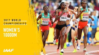 Womens 10000m Final  IAAF World Championships London 2017 [upl. by Elahcim]