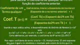 BINÔMIO DE NEWTON 1 DESENVOLVIMENTO  FÁCIL FÁCIL PASSO A PASSO  CC V23 [upl. by Malsi]